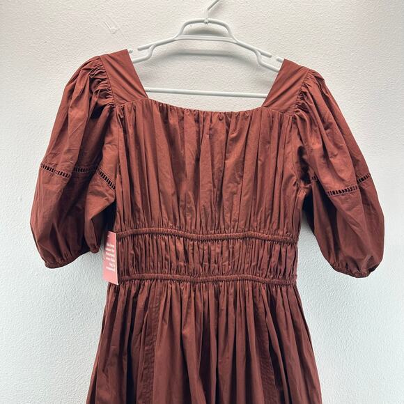 NWT Ivy City Co The Brooklyn Dress in Spice Brown Large - Picture 7 of 14